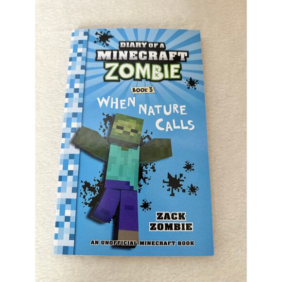 4 Book Set of Diary of a Minecraft Zombie Books by Zack Zombie Paperback - Picture 4 of 9